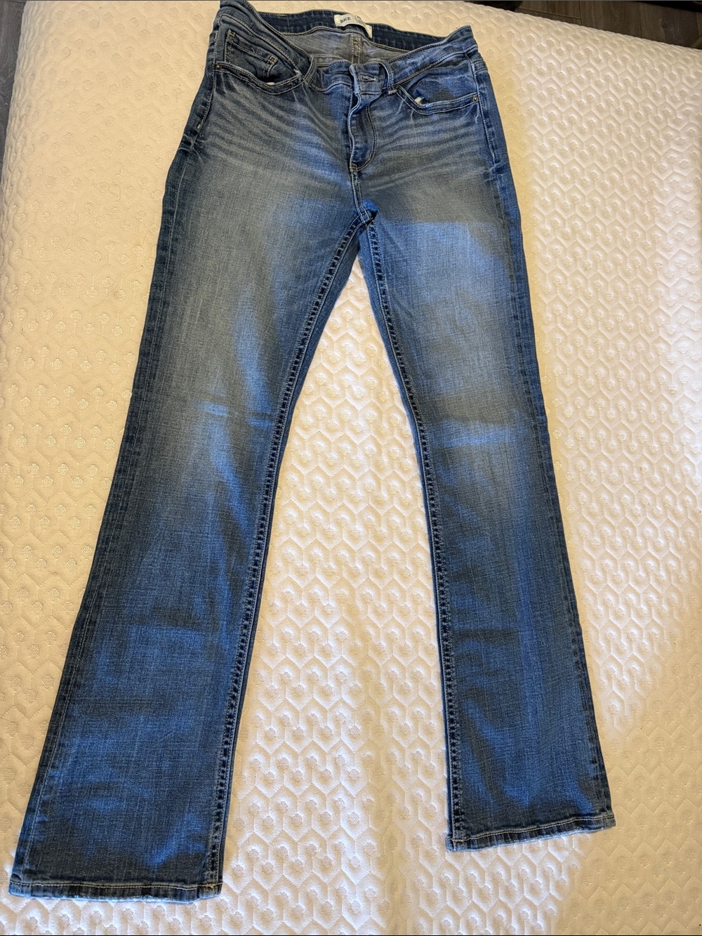 Buckle Women's Blue Flare Jeans - Faded Indigo Wash